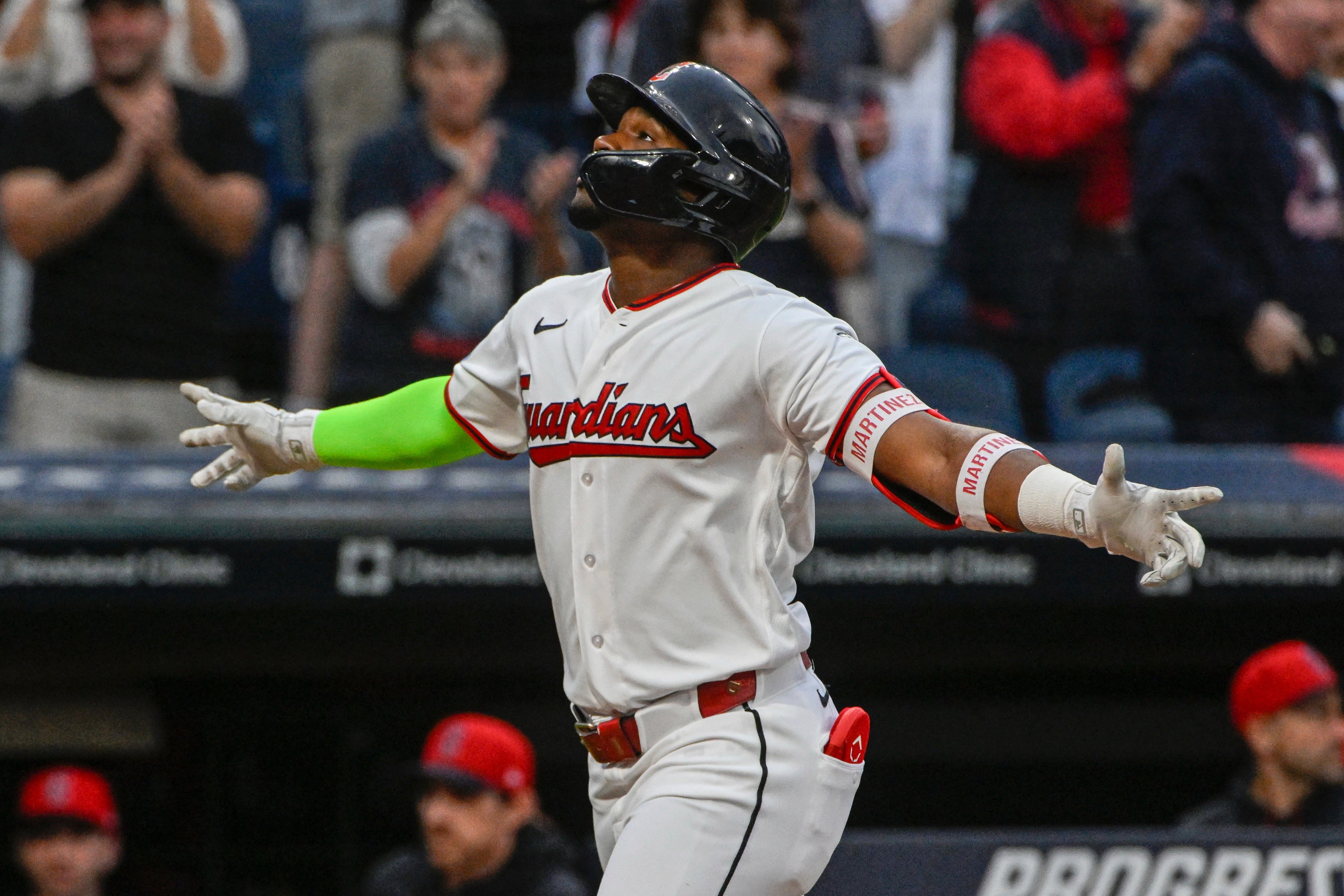 Angel Martínez Powers Guardians Past Athletics With Two-Way Homer