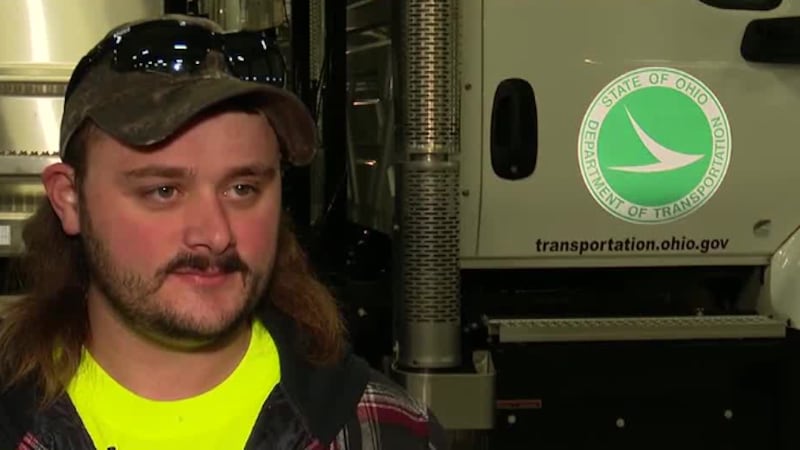 ODOT worker recalls being hit by driver while plowing snow