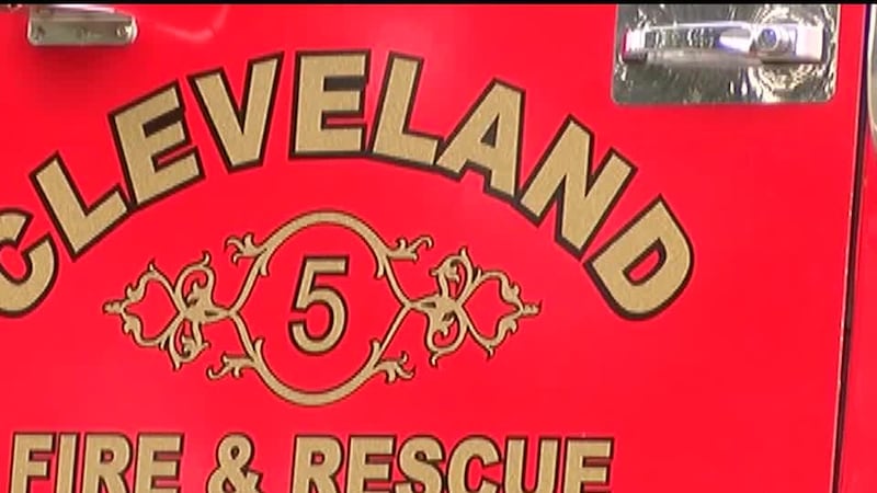 Cleveland Volunteer fire department assisting with underwater emergency's