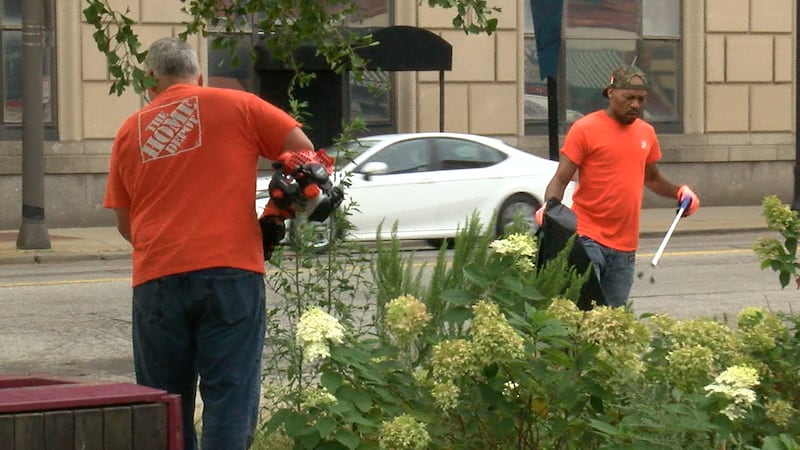 Volunteers help clean up Market Square Park in Ohio City