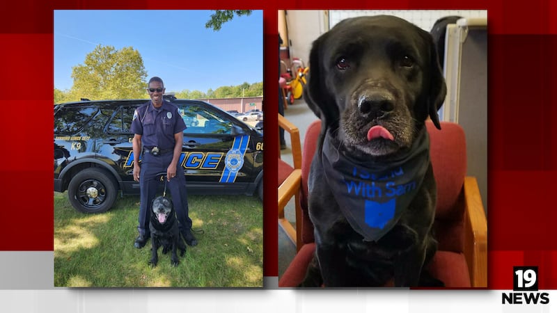 Akron Police mourn the loss of retired K-9