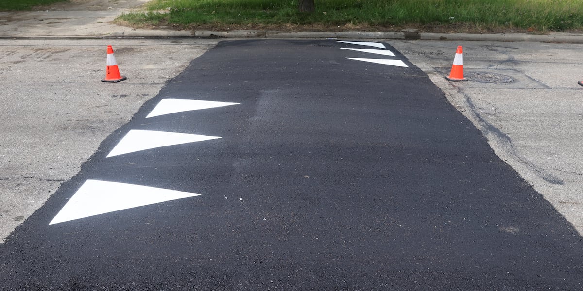 Speed Table Texture City of Cleveland committed to installing 100 more speed tables