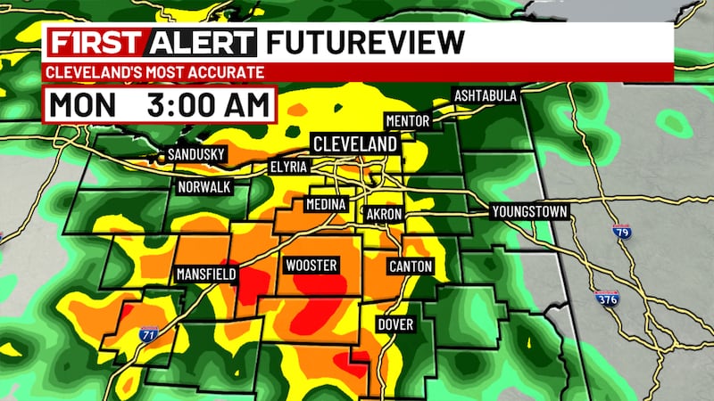 Northeast Ohio weather: Dry Father’s Day, rain moves in tonight