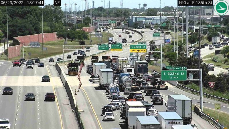 I-90 east closed