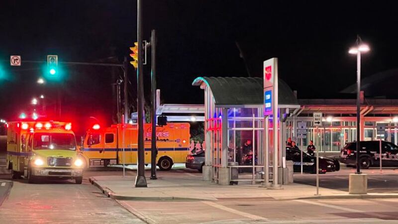 Shooting scene near East 55th Street RTA station