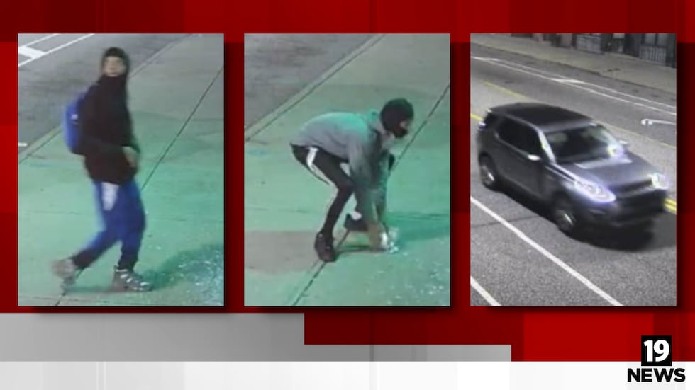 Cleveland police officers say four men busted into the Distro 216 and the Metro by T-Mobile.