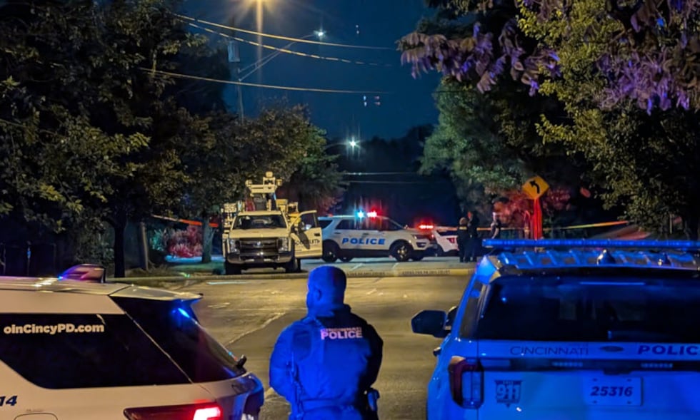 Cincinnati police are on the scene of a shooting on Fred Shuttlesworth Circle that sent one...