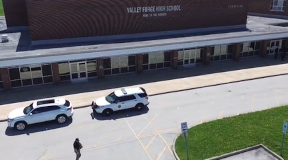 Dozens of first responders flood Valley Forge High School in Parma Heights