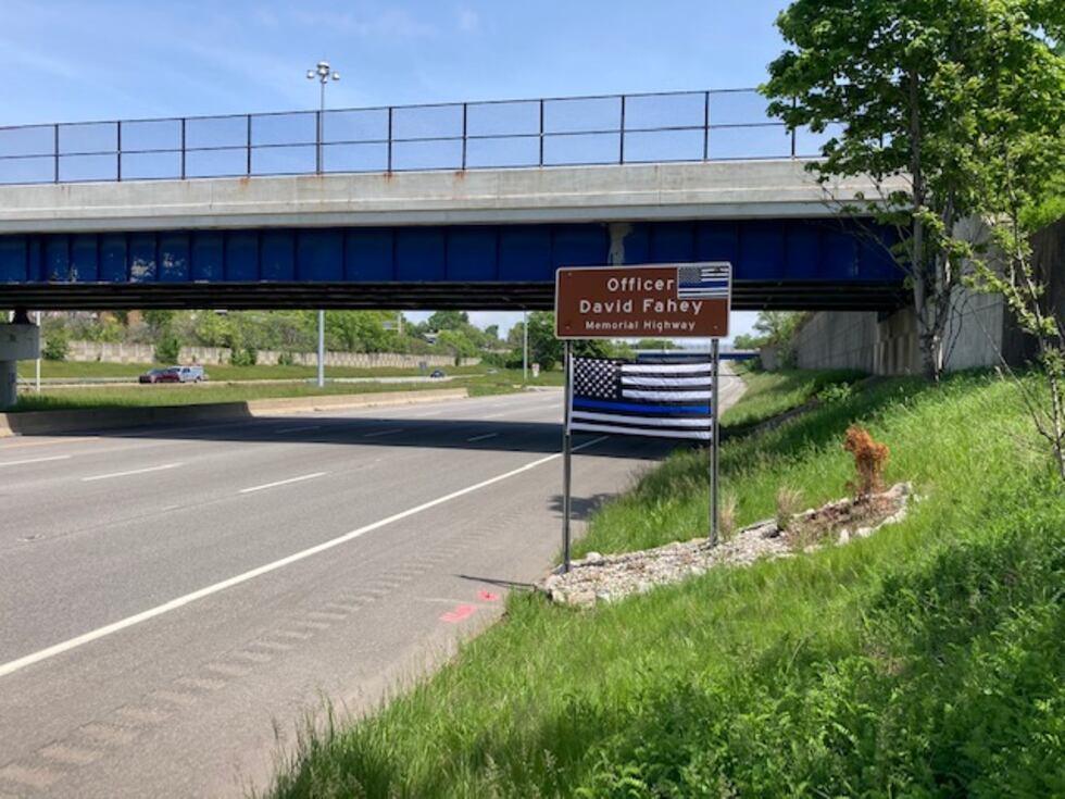 Officer Fahey sign