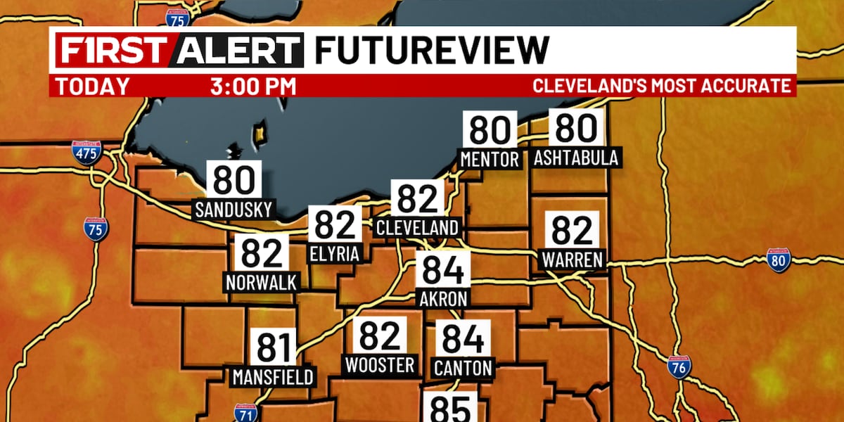 Northeast Ohio weather: Flirting with Fall tonight; heating back up this weekend
