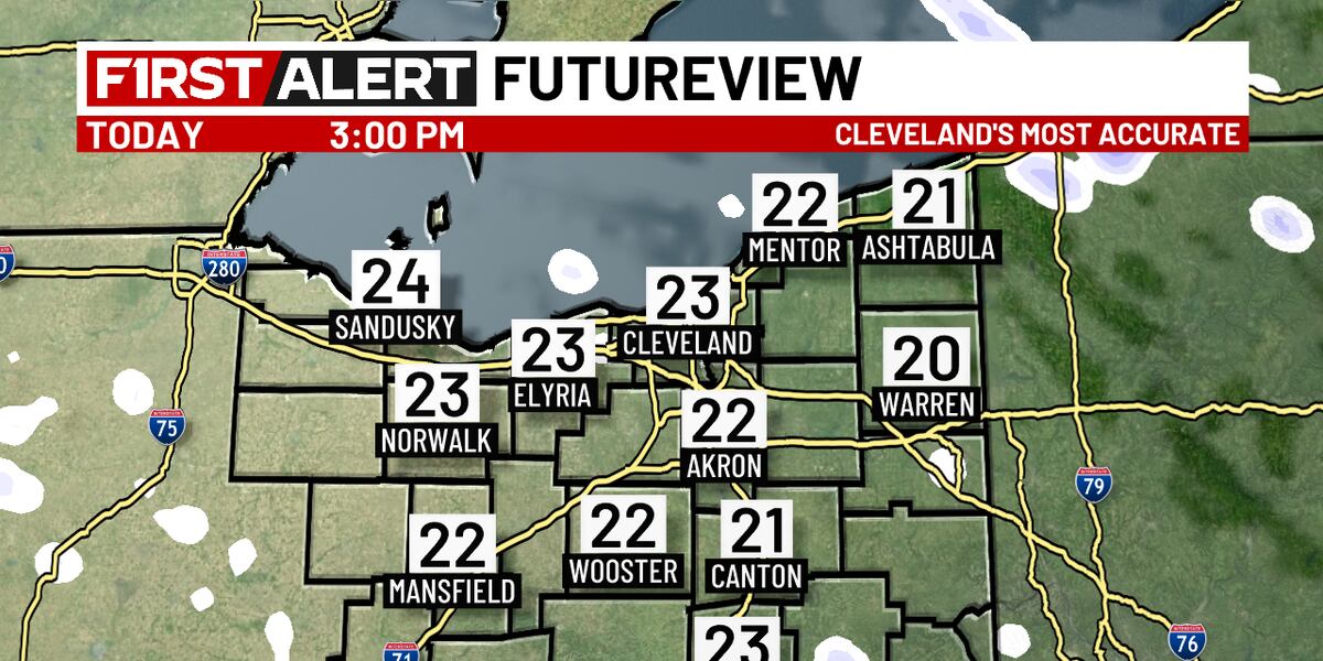 Akron Weather 19 First Alert Weather Day: 2″ to 4″ snow in Cleveland, Akron Friday ...