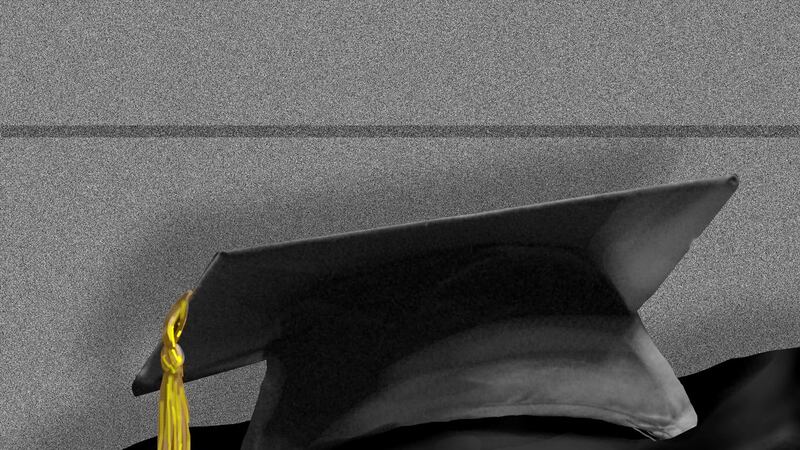 Graduation cap and gown