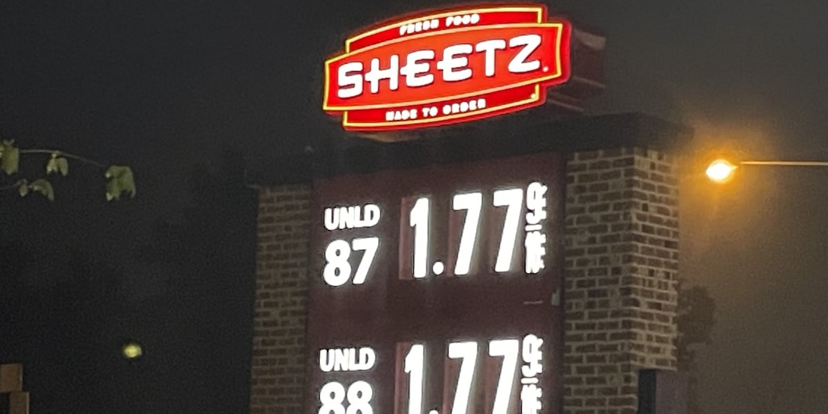 Sheetz Diesel Price R Sign Sheetz drops gas prices to $1.776, traffic builds as people wait to fill up
