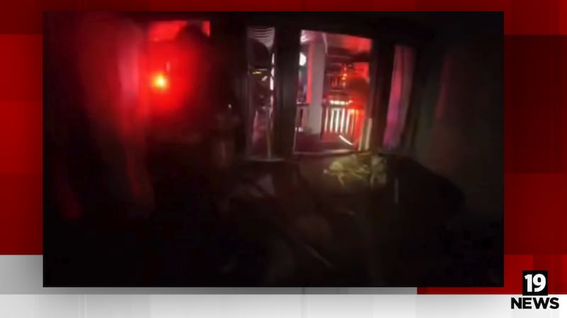 East Cleveland Fire Department rescue 3 people from burning home