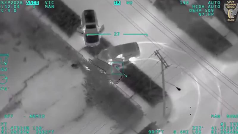 Police pursuit caught on video