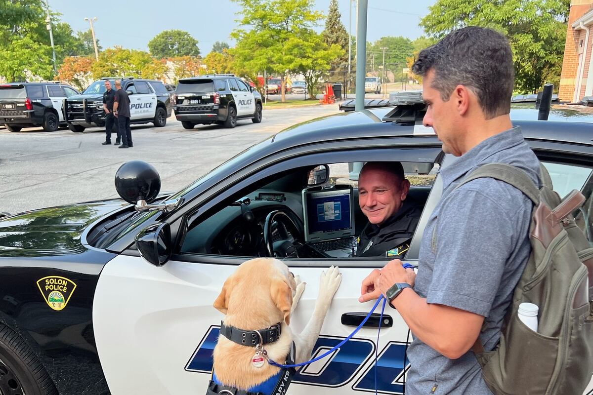 Solon Pd Solon Police welcome Therapy K-9 Henry to bring comfort to victims