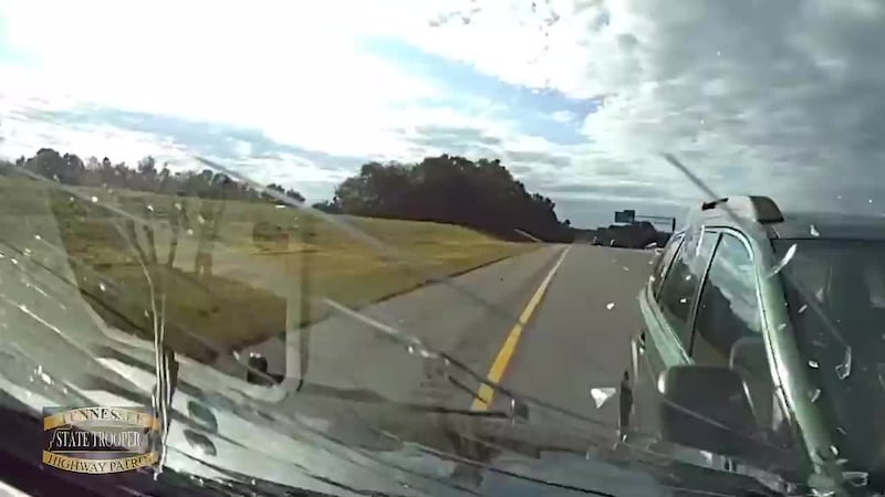 A wrong-way driver crashed into a Tennessee Highway Patrol trooper on Thursday.