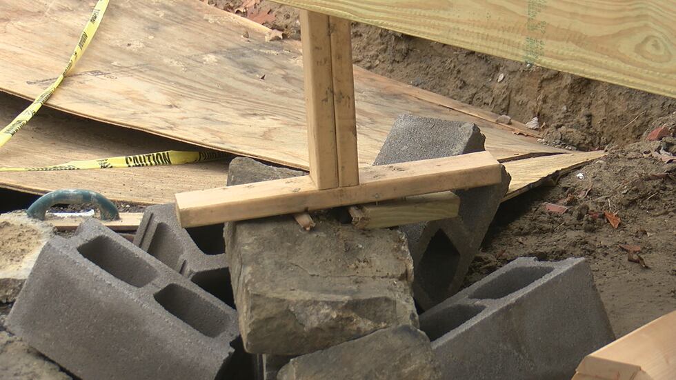 A woman is worried about the stability of her porch roof as work on the porch itself enters a...