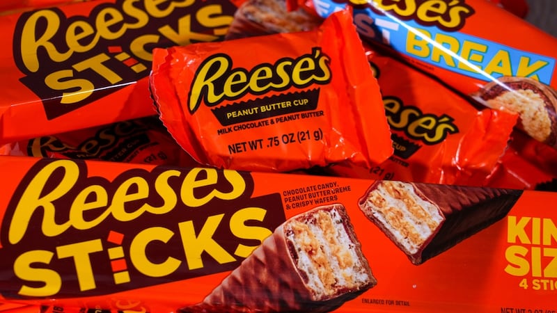 Reese's Candies are shown in Carmel, Ind., Wednesday, Feb. 18, 2026.