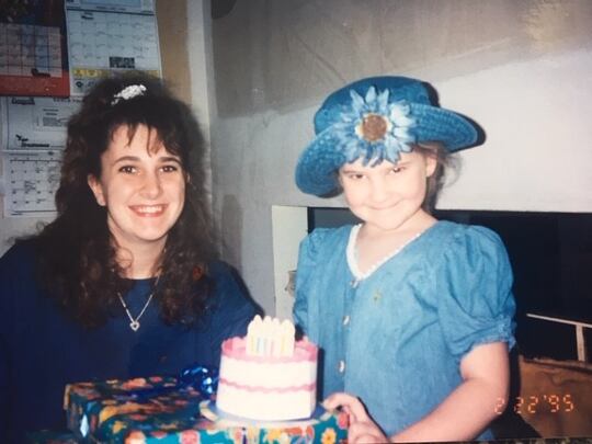 Cathy Parisi and her oldest daughter Cecelia.