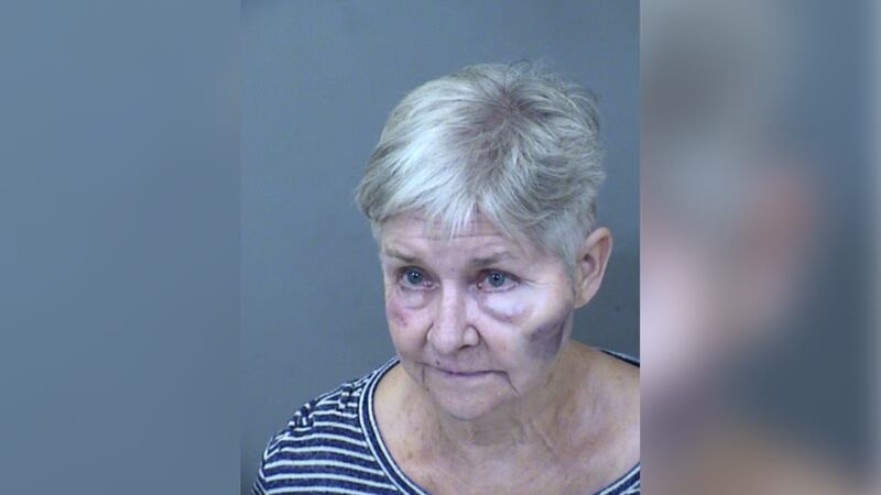 Mary Finkey, 71, was charged with two counts of aggravated assault.