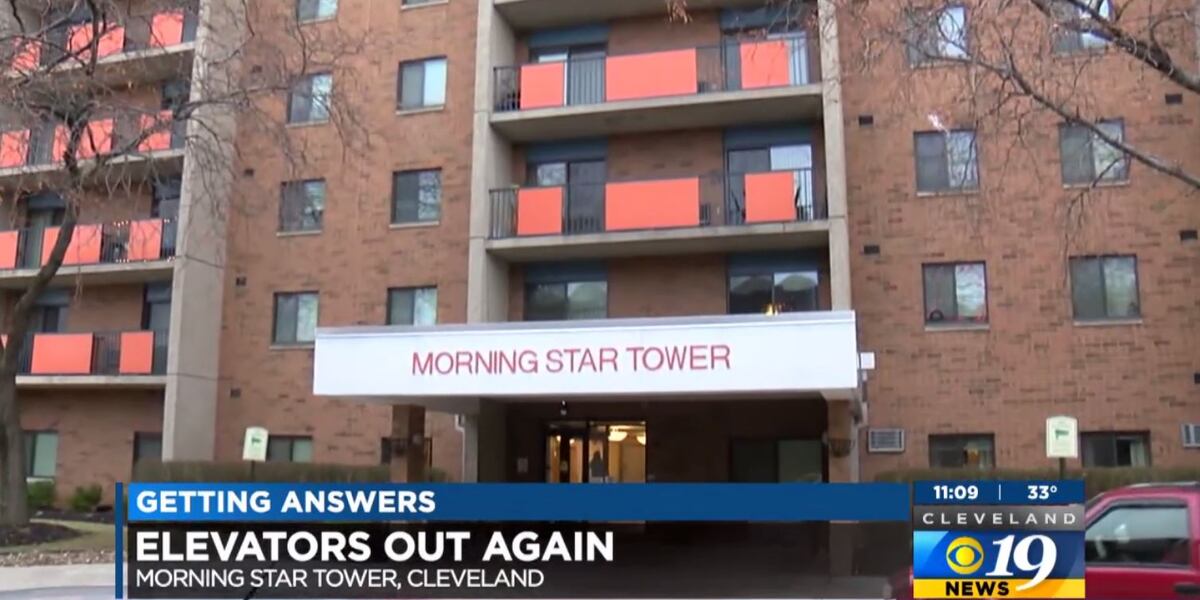 Senior high-rise apartment building elevator in Cleveland breaks again