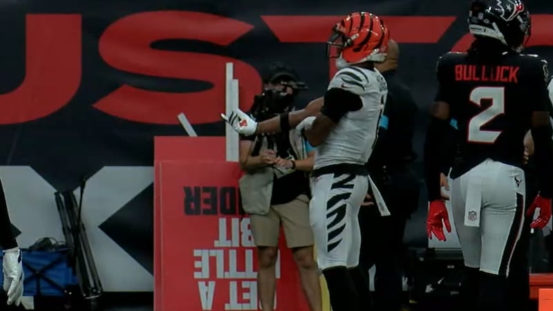Bengals star Ja'Marr Chase says he was fined by the NFL for this celebration.