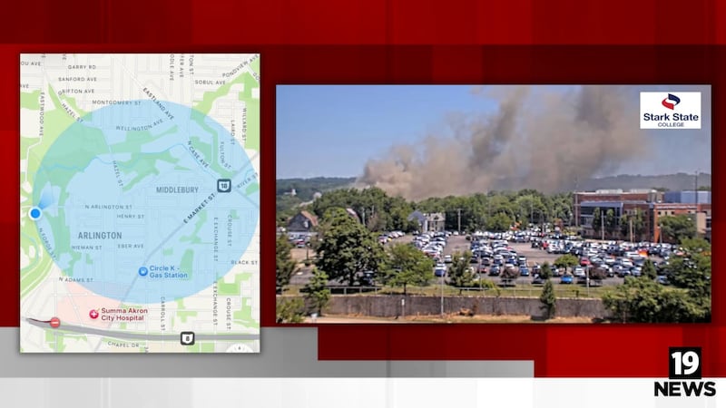 Akron firefighters are asking some residents to shelter-in-place Thursday due to heavy smoke...