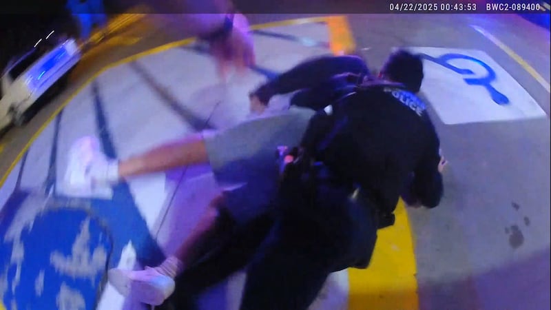 Mansfield man body-slammed by cop after jaywalking, fracturing seven of his ribs.