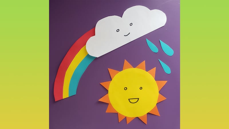 Family craft time! How to make Window Weather Friends
