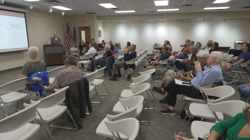 Avon Lake city leaders met with residents Wednesday night to present their case for a proposed...