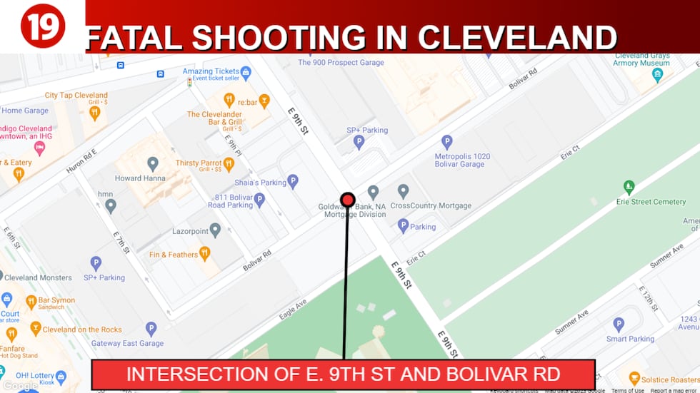 Man found fatally shot near Progressive Field in Cleveland