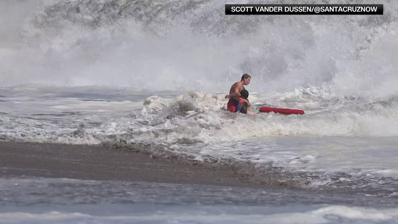 When 10-year-old Nathaniel Rai was swept out by dangerous waves, 16-year-old lifeguard Ryder...
