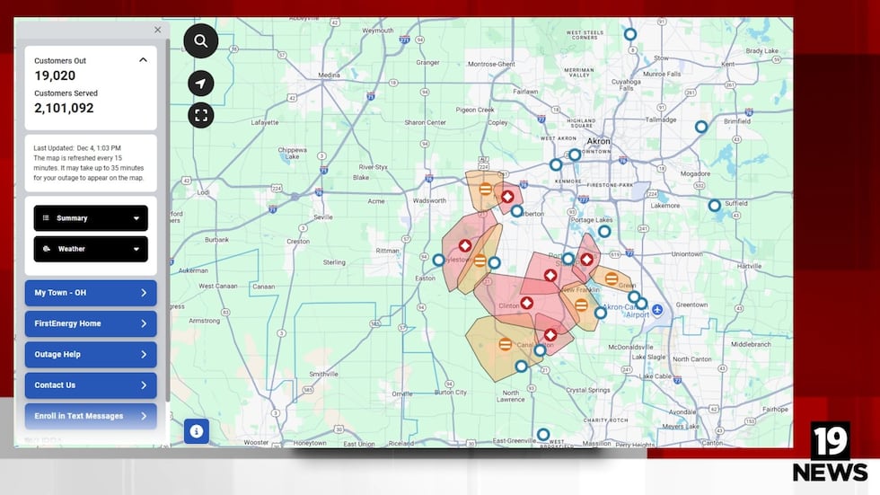 Firstenergy Coverage 7.7K FirstEnergy customers without power in Summit, Stark counties