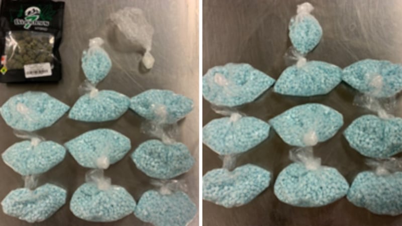 Tempe police found 9,500 fentanyl pills during a traffic stop Friday, March 5, 2021.