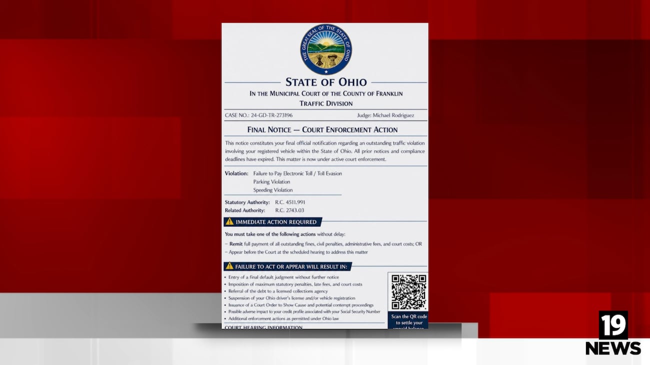 Drivers Beware: Another Franklin County Ohio court scam
