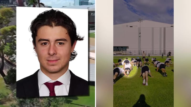 Matthew Mayich, a sophomore defenseman from Canada, collapsed on Aug. 20 during an outdoor...
