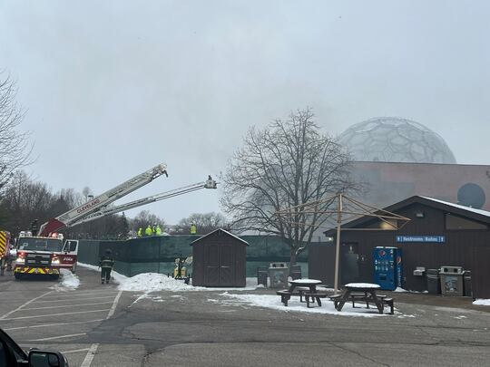 Firefighters battle fire at Cleveland Metroparks Zoo