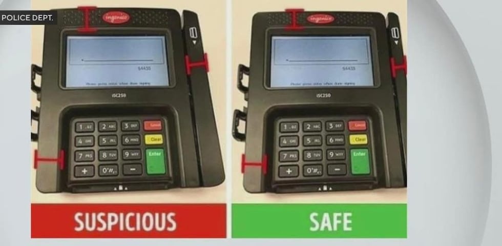 Skimming devices allow thieves to steal credit card information and sell that material online.