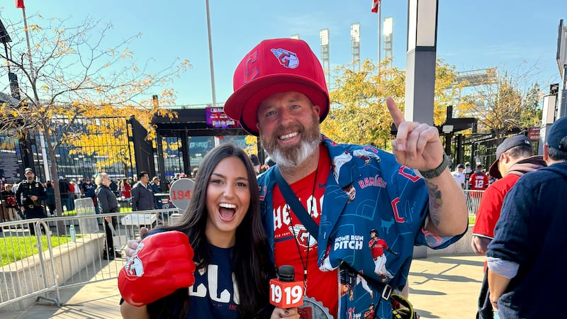 The energy outside Progressive Field was electric after the Guardians won Game 3 by a score of...