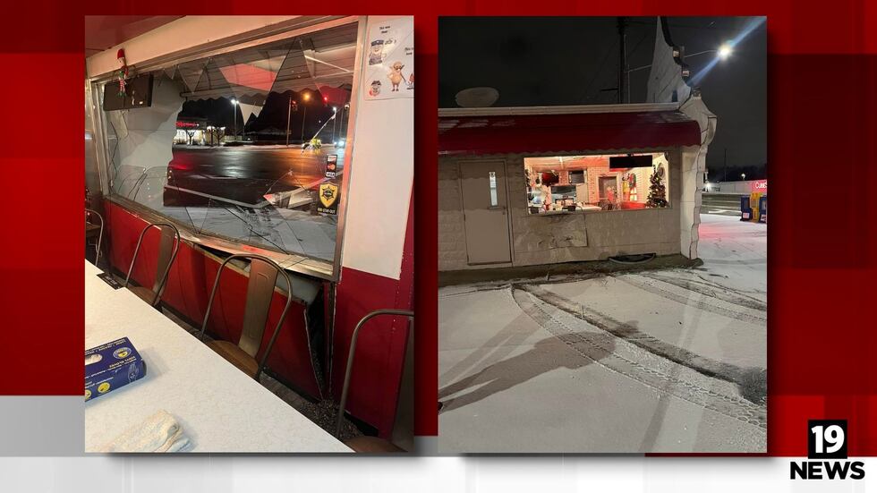 PICS: Hit and run damages, closes Charlie’s Dog House Diner