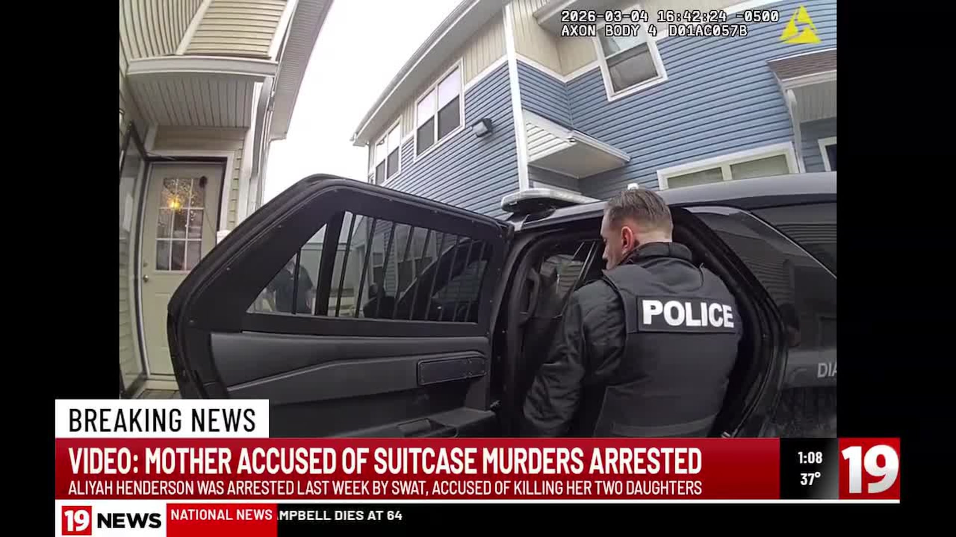 BODYCAM: Arrest of Cleveland mother accused of killing daughters, burying them in suitcases