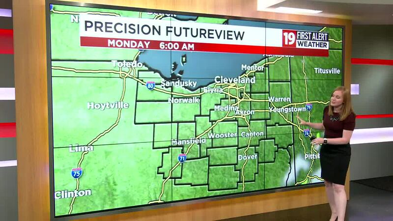 Northeast Ohio Weather: Cooler and drier start to the week