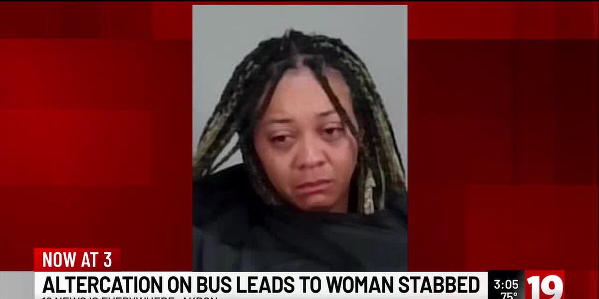 Woman arrested in box cutter stabbing after fight on Akron bus