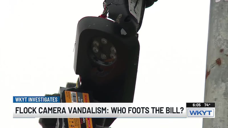 WKYT Investigates: Who foots the bill when Flock cameras are vandalized?