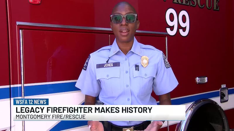 Legacy firefighter makes history as the first black female officer in Montgomery
