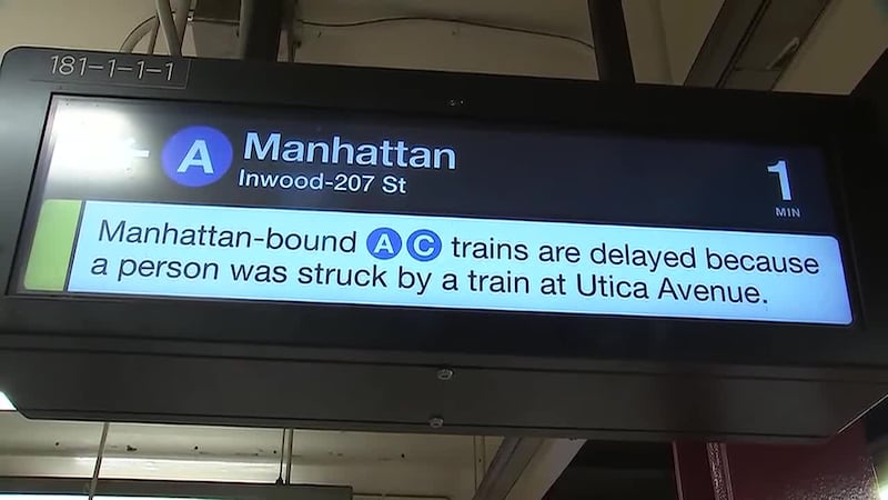 Police say a man was dragged to death by a subway train after a shopping bag he was carrying...