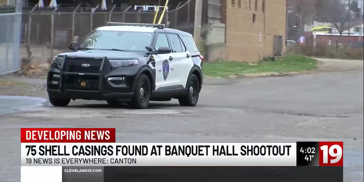 75 shell casings found at banquet hall shootout